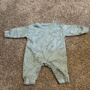 Carter's Dino Print One Piece - Light Blue